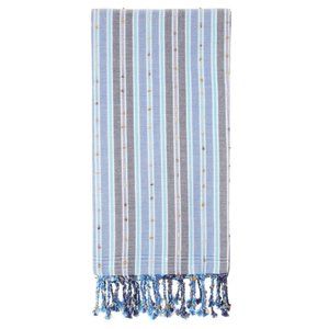 Sand Free Bohemian Blue Turkish Towels - 100% Cotton Boho Beach Bath Towel